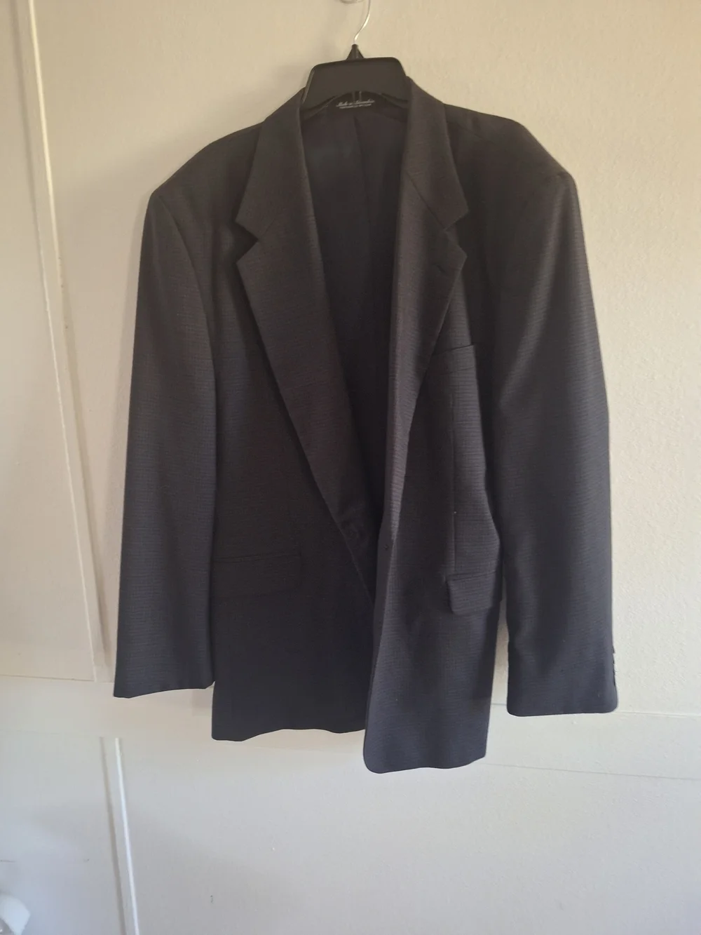 Men's Johnny Bench Black Textured Blazer - Classic Single-Breasted Jacket